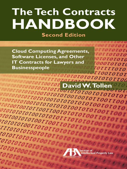 Title details for The Tech Contracts Handbook by David W. Tollen - Available